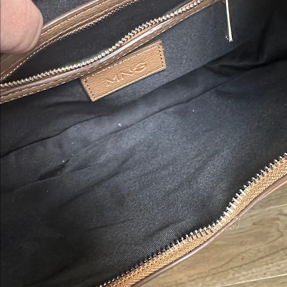 MANGO Leather-Effect Shoulder Bag, Faux Leather Bag - Picture 6 of 9